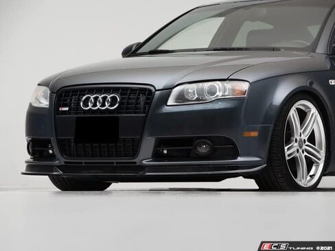 ECS Front Lip Spoiler (Gloss Black) متوافق مع Audi B7 A4 in Saudi Arabia