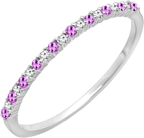 مجموعة RoundRingRock Round Round Amethyst & White Diamond Senivar in Saudi Arabia