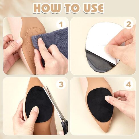 PH Pandahall 20pcs Soede Soede Selfficive Half Soles Shoes Pads أحذية غير قابلة للانزلاق. in Saudi Arabia