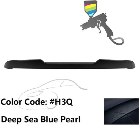 Ikon Motorsports ، Trunk Spoiler متوافق مع 2022-2025 Subaru WRX ، Trunk Duck Duck Lid Wing Lip V style ABS Painted #E1U G1U GE2 ICE Silver Metallic ، 2023 in Kuwait