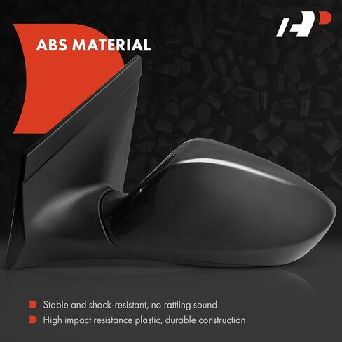 A -Premium Side Power Power Mirror - متوافقة مع Hyundai Elantra GT 2013 2014 2015 2015 2017 - يدوي قابلة للطي أسود خارجي خلفي مرآة in Saudi Arabia