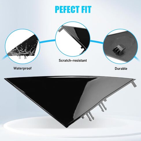 Jaronx متوافق مع Tesla Mirror Triangle Cover Model 3 2017-2024 ، 1130655-00-D Model 3 Driver Side Mirror Triangle trim ، trim a-pillar thebique triangle trivin in Kuwait