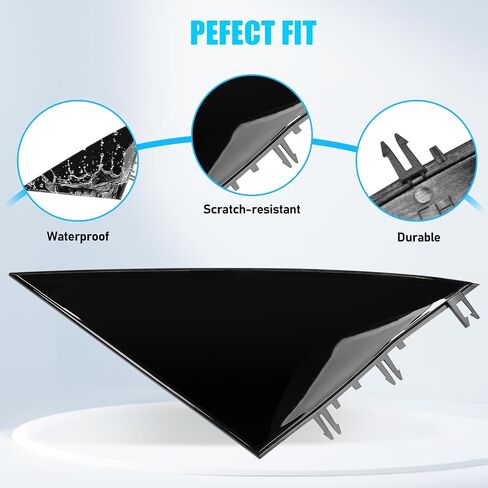 Jaronx متوافق مع Tesla Mirror Triangle Cover Model 3 2017-2024 ، 1130655-00-D Model 3 Driver Side Mirror Triangle trim ، trim a-pillar thebique triangle trivin in Kuwait