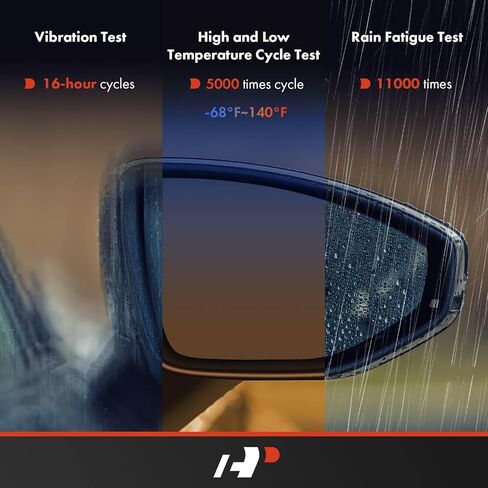 A-Premium Pair (2) Driver and Passenger Side Power Door Mirror Compatible with Honda Odyssey 2011 2012 2013 - Non-Heated Manual Folding Black Outside Rear View Mirror - Replace# 76200TK8A01 in Saudi Arabia
