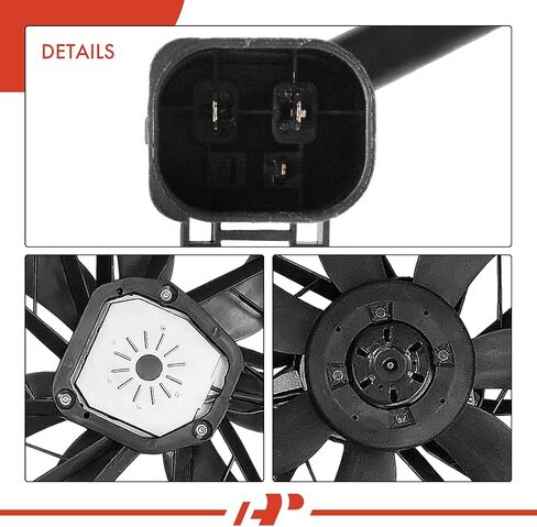 A-Premium Engine Radiator Cooling Fan Assembly with Brushless Motor Compatible with BMW F25 Series X3 2011 2012, 3.0L in Saudi Arabia