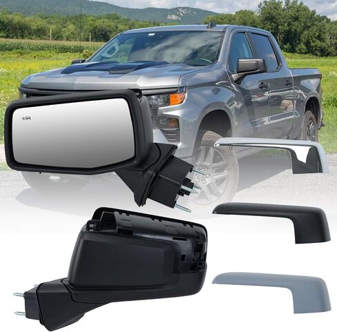 Driver Left Side Door Mirror for Chevrolet Silverado 1500 /GMC Sierra 1500 with Power and Heated Glass in Saudi Arabia