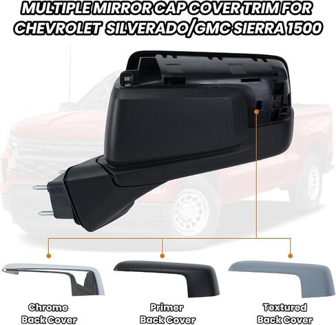 Driver Left Side Door Mirror for Chevrolet Silverado 1500 /GMC Sierra 1500 with Power and Heated Glass in Saudi Arabia