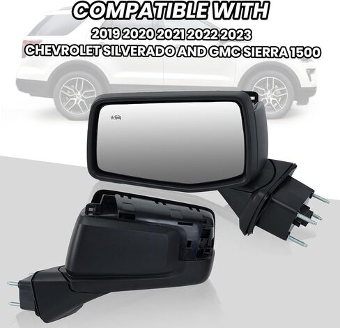 Driver Left Side Door Mirror for Chevrolet Silverado 1500 /GMC Sierra 1500 with Power and Heated Glass in Saudi Arabia