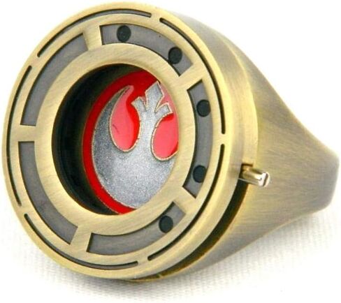 حلقة مقاومة حرب النجوم Rose Tico مع نسخة طبق الأصل من المصراع - الحجم 9 - آخر ملحق ومجوهرات جدي - هدية فريدة من نوعها لأزياء الهالوين ، تأثيري ، أعياد الميلاد in Saudi Arabia