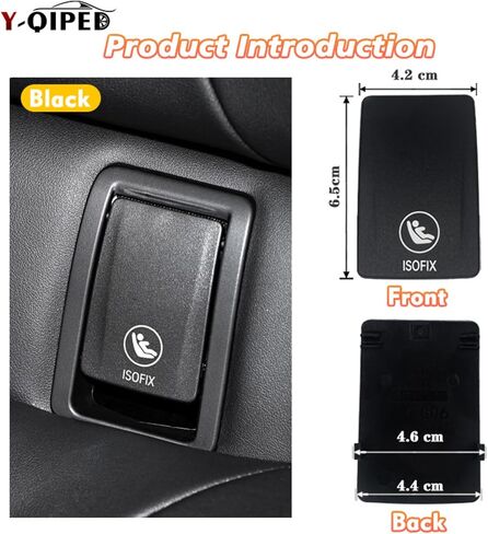 استبدال غطاء مرساة مقعد الطفل الخلفي لـ BMW X6 G06 حزام الأمان Isofix Cap 2020-2026 Black 52207939540 52207948756 2pcs in Kuwait