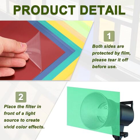 meccanixity 5 pcs ellains plastic colored ، A3 A3 Amber Film Correction Correction Light Filter مقاومة للماء 16.5 × 11.7 بوصة للحرف اليدوية DIY ، إضاءة LED ، الصورة (الأزرق) in Kuwait