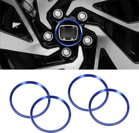 تومال 4PCS Center Center Central Caps Trim متوافق مع Honda Accord Civic CRV-V 2016 2017 2018 2019 2020 2021 حلقات محور سيارة ألومنيوم سبيكة COP in Saudi Arabia