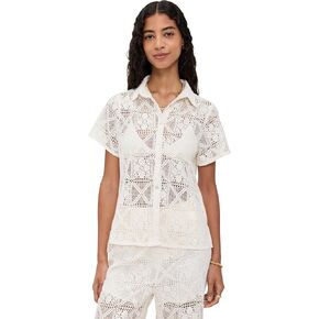 Little Lies Women's Lacey Short Sleeve Shirt in Kuwait
