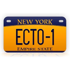Ghostbusters Movie Prop Mini-Sized License Plate New York ECTO-1 Novelty Motorcycle Tag in Saudi Arabia