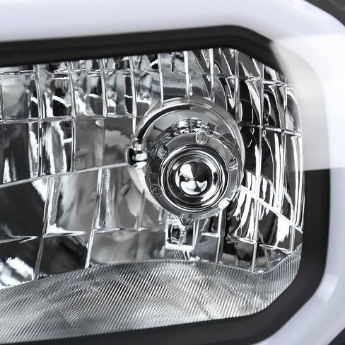 SPEC-D TUNING Black Headlights w/LED Strip Compatible with 2012-2015 Toyota Tacoma, Left + Right Pair Headlamp Assembly in Saudi Arabia