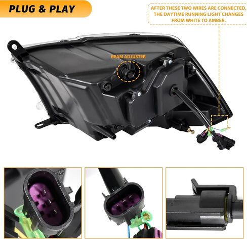 Full LED Headlights for Dodge Ram 1500 09-18, DRL Dynamic Animation Sequential Turn Signal Head Lights for Dodge Ram 1500 2500 3500 2009-2018 Accessories (2PCS) in Saudi Arabia