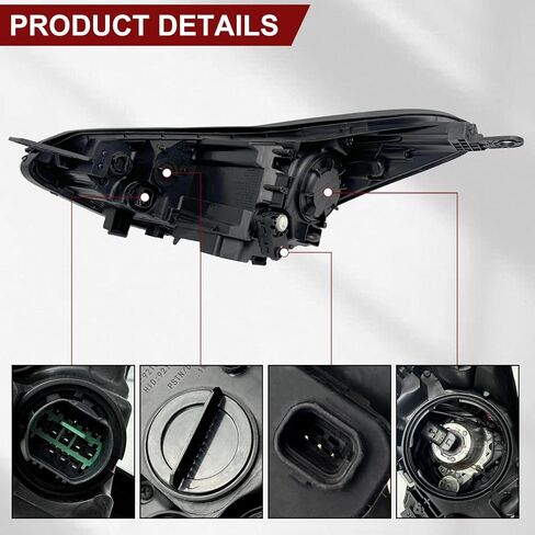 تجميع الأماكن الأمامية متوافقة مع 2017 2018 2019 2020 2021 Kia Sportage Halogen مع LED DRL (جانب الركاب الأيمن) in Kuwait