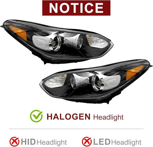 تجميع الأماكن الأمامية متوافقة مع 2017 2018 2019 2020 2021 Kia Sportage Halogen مع LED DRL (جانب الركاب الأيمن) in Kuwait