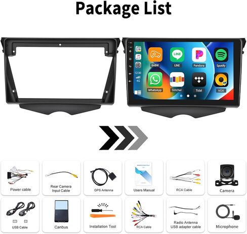 [2+64G] Android 13 Car Stereo for Hyundai Veloster 2011-2017 with Wireless Carplay&Android Auto,9 Inch Touch Screen Car Radio with Mirror Link Bluetooth FM/RDS WiFi GPS EQ SWC+ Backup Camera in Kuwait