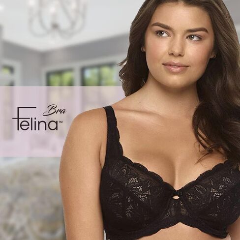 Felina - Paramour Peridot Lace Full Coverage Unlined Bra for Women in Saudi Arabia