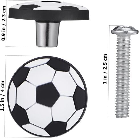 Artibetter كرة القدم مقبض مقبض للأطفال الوزراء Boy Boy Kid Dresser Knobs متينة وسهلة التثبيت in Saudi Arabia