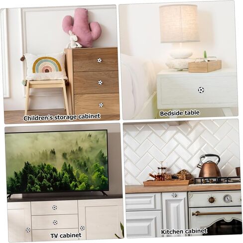Artibetter كرة القدم مقبض مقبض للأطفال الوزراء Boy Boy Kid Dresser Knobs متينة وسهلة التثبيت in Saudi Arabia