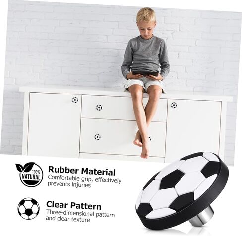 Artibetter كرة القدم مقبض مقبض للأطفال الوزراء Boy Boy Kid Dresser Knobs متينة وسهلة التثبيت in Saudi Arabia