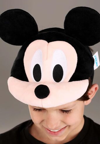 Disney Mickey Mouse Face Headband - Velour Headband with Sculpted Ears and Nose, Officially Licensed in Saudi Arabia