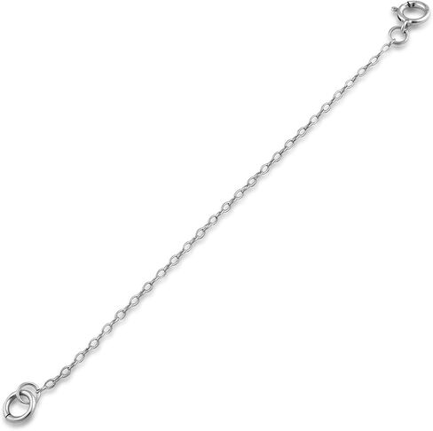 Sterling Silver 1mm Necklace Extender Chain | Available Lengths 1", 2", 3", 4", 5", 6" | Extension Chain For Your Necklace, Bracelet, Anklet And Other Jewelry in Kuwait