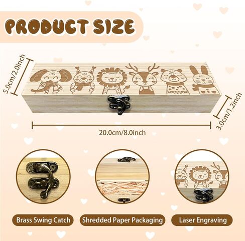 CHGCRAFT Pregnancy Test Keepsake Box Moon Meteor Forest Wooden Pregnancy Announcement Gifts Box with Raffia Ribbon and Lock Announcement Gifts for Dad Husband, 8x2x1.2inch in Saudi Arabia
