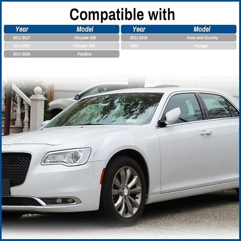 2.5 بوصة 63.5 مم غطاء مركز العجلات لعام 2011-2020 Chrysler 200 300 Town and Country Pacifica Voyager Rim Hubcap Covesive 1lb74s7ab 1lb74tmaa 1lb74szoab 1lb74trmab ، 4 pcs ، Black ، Black in Kuwait