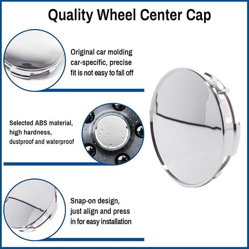 2.5 بوصة 63.5 مم غطاء مركز العجلات لعام 2011-2020 Chrysler 200 300 Town and Country Pacifica Voyager Rim Hubcap Covesive 1lb74s7ab 1lb74tmaa 1lb74szoab 1lb74trmab ، 4 pcs ، Black ، Black in Kuwait