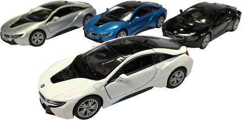 KiNSMART BMW i8 Black 5" 1:36 Scale Die Cast Metal Model Toy Car w/Pullback Action in Saudi Arabia