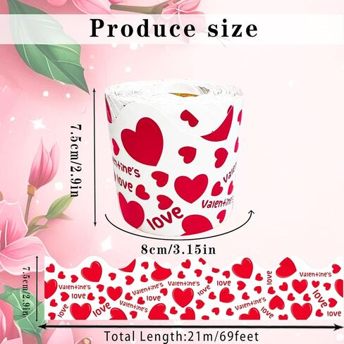 69 Feet Valentine's Day Bulletin Board Borders Valentine's Day Hearts Pattern Border Trim Border Stickers Spring Classroom Decoration Strip for Classroom Valentine's Day Chalkboard Wall Decor in Kuwait
