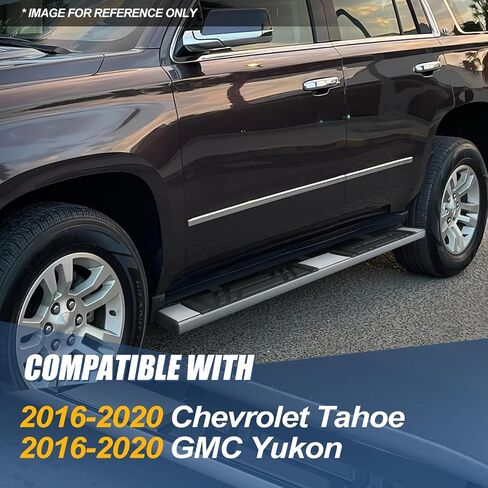 ألواح تشغيل سلالة السيارات المتوافقة مع 2016-2020 Chevy Tahoe GMC Yukon ، قضبان Nerf Step Step Step Step ، قضبان 6.5 "× 73" ، والكروم المصقول in Saudi Arabia