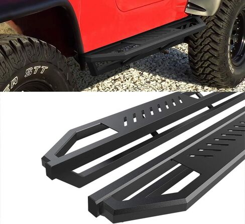 HD Ridez Jeep Side Steps Armor Compatible with Jeep Wrangler 1987-2006 (Nerf Bar Side Steps Side Bars) in Saudi Arabia