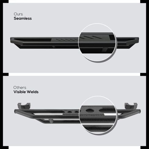 HD Ridez Jeep Side Steps Armor Compatible with Jeep Wrangler 1987-2006 (Nerf Bar Side Steps Side Bars) in Saudi Arabia