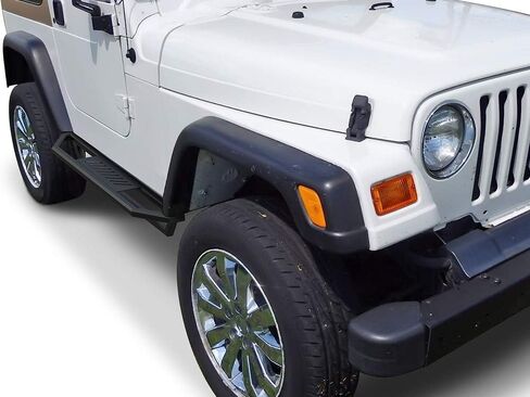 HD Ridez Jeep Side Steps Armor Compatible with Jeep Wrangler 1987-2006 (Nerf Bar Side Steps Side Bars) in Saudi Arabia
