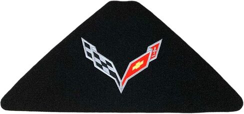C7 Corvette Trunk Lid Liner with C7 Silver Cross Flag Embroidered Emblem 5 Piece Kit Fits: 14 Through 19 Convertible Corvettes in Saudi Arabia
