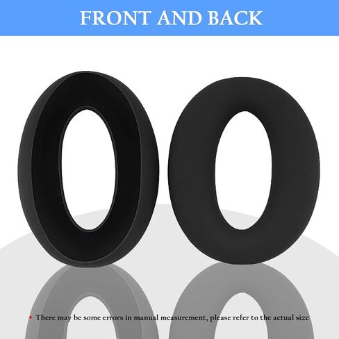 Adhiper WH-XB910N Replacement Earpads Cushions Silicone Headband Pad for Sony WH-XB910N Headphone,Protein Leather Headphone Pads,Silicone Headband Protector(Black) in Kuwait
