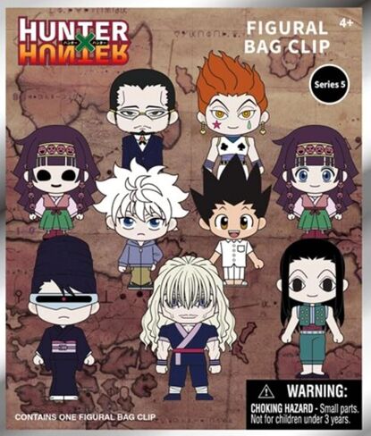 Hunter X Hunter Series 5-3d Foam Bag Bag Clip في حقيبة واحدة أعمى - سلسلة مفاتيح - Gon Killua Alluka Nanika Hisoka والمزيد ... شخصية عشوائية واحدة لكل ترتيب in Saudi Arabia
