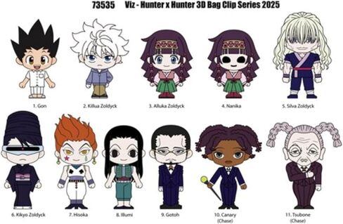 Hunter X Hunter Series 5-3d Foam Bag Bag Clip في حقيبة واحدة أعمى - سلسلة مفاتيح - Gon Killua Alluka Nanika Hisoka والمزيد ... شخصية عشوائية واحدة لكل ترتيب in Saudi Arabia