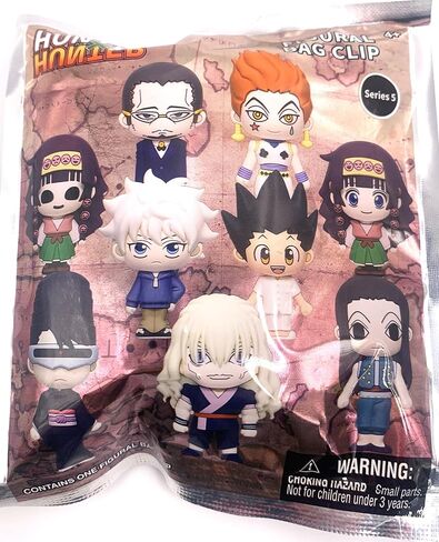 Hunter X Hunter Series 5-3d Foam Bag Bag Clip في حقيبة واحدة أعمى - سلسلة مفاتيح - Gon Killua Alluka Nanika Hisoka والمزيد ... شخصية عشوائية واحدة لكل ترتيب in Saudi Arabia