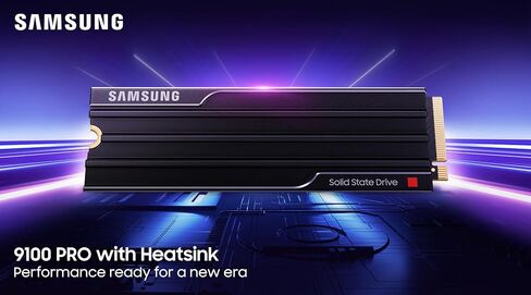 Samsung SSD 9100 PRO 4TB, PCIe 5.0x4 M.2 2280, Up to 14,800MB/s | NVMe Internal Solid State Hard Drive best for AI Computing, Gaming, and Heavy Duty Workstations (MZ VAP4T0B/AM) in Saudi Arabia
