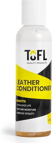 Tofl Leather Cleaner and Compleder Bundle (4 أوقية) للأثاث والسيارات والتفاصيل الداخلية للسيارات والملابس والملحقات الجلدية والحقائب والمحافظ والأحذية والسترة in Kuwait