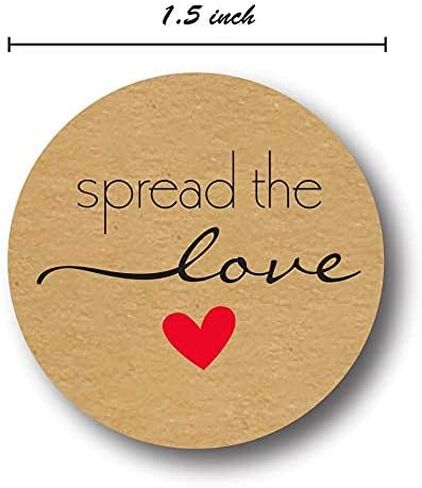 1.5" Round Natural Brown Kraft Home Made Stickers / 500 Crafting Labels Per Roll/Small Homemade Craft Label/Canning Project DIY Sticker/Made in The USA in Kuwait