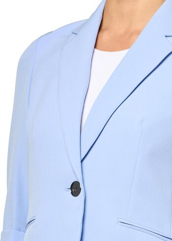 Kasper Women's Crepe 1 Bttn Notch Collar JKT W/Rolled in Saudi Arabia