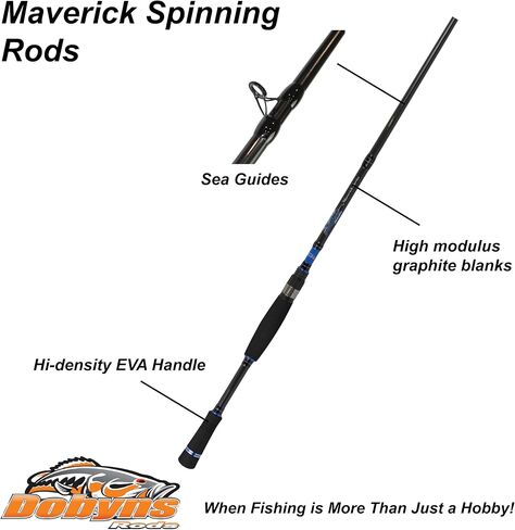 DOBYNS RODS Maverick Casting/7'0 "/1 PC/10-17 LB LINE WT/1/4-3/4 FURE WT/MED/HVY ACT/EVA-SPLIT HDL in Kuwait