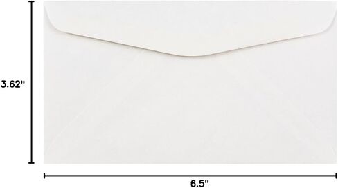 JAM PAPER #6 3/4 مظاريف تجارية للأعمال - 3 5/8 × 6 1/2 - أبيض - بالجملة 500/صندوق in Kuwait