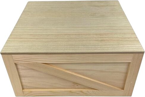 Shadow Breeze Large Wooden Box with Drop Lid | Rustic Keepsake Storage Crate (13" x 8" x 5.5") in Saudi Arabia